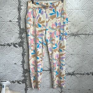 NWOT Juicy Couture velvet Cream and Pink lounge Pants